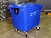 Пластиковый контейнер для Мусора 1100 литров на колесах с крышкой